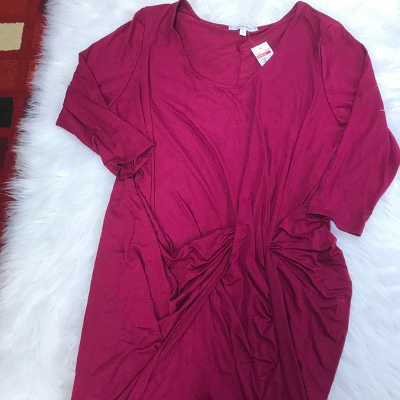 NWT Vanity Room Knotted 3/4 Length Sleeve Dress - Picture 2 of 6